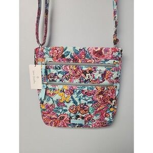 Mickey Mouse & Friends Colorful Garden Hipster Bag By Vera Bradley NWT